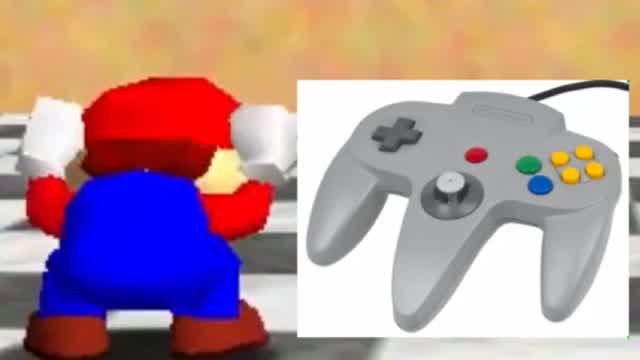 Super mario brothers super shorts episode 14 N64 lazy controler