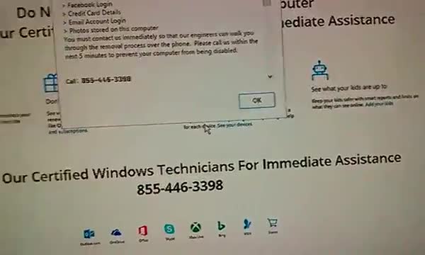 Computer scam on Windows 7, freezed and crashed firefox LOL - 10/23/2016