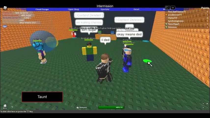 Playing Roblox Flood Escape 2 Vidlii - how to hack in roblox flood escape 2