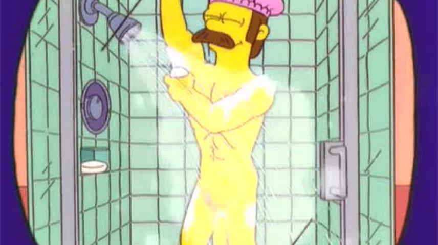Porno Ned Flanders - NED FLANDERS GAY BATHHOUSE SHOWER MASTURBATION - VidLii