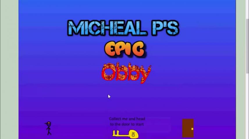Playing Micheal P S Epic Obby Vidlii - micheal p roblox account