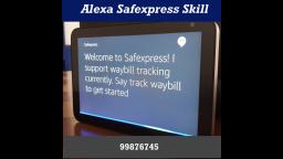 Alexa Safexpress Skill .Safexpress