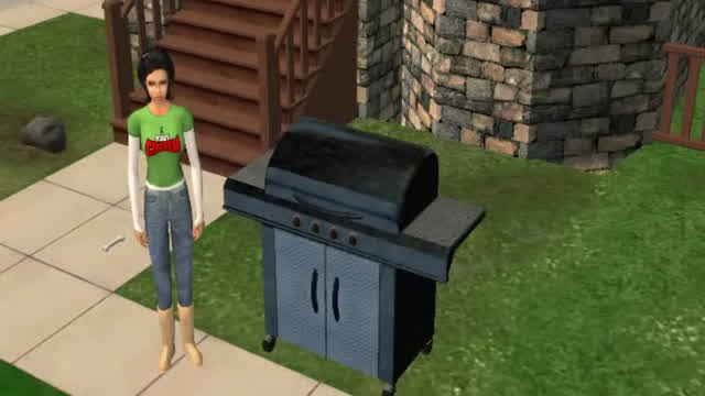 Sims 2; Baby on the Grill