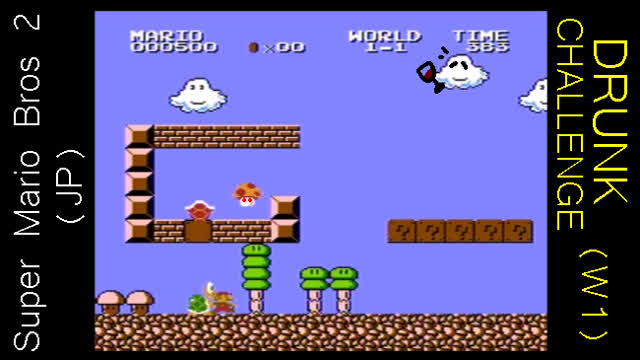 Super Mario Bros 2 (JP) - Drunk Challenge Super Mario Bros 2 (JP) - Drunk Challenge