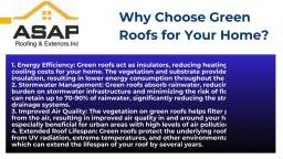 Eco-Friendly Green Roofs for Residential Properties - ASAP Roofing & Exteriors
