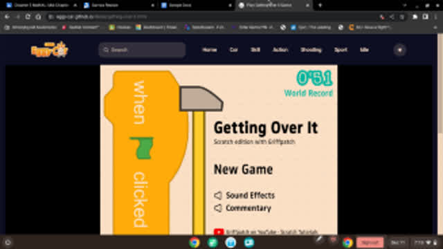 Scratch getting over it 0:51 