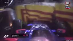 Najim Ahmed crashes his Toro Rosso STR12 on his birthday