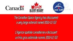 EAS Scenario - a Very large asteroid impacts (January 2019)