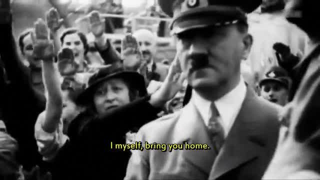 HITLER SPEECH ARRIVAL IN AUSTRIA