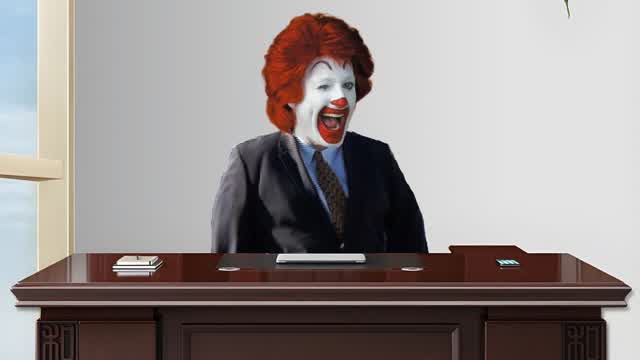 Ronald McDonald Better Known as Penis Clown interviews you for a position at McDonald's Ronald McDonald Better Known as Penis Clown interviews you for a position at McDonald's