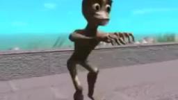 Funny alien dancing