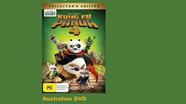 Opening to Kung Fu Panda 4 Australian DVD