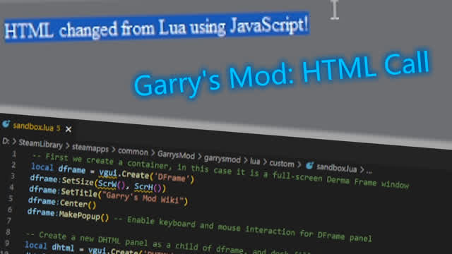 Garry's Mod: HTML Call