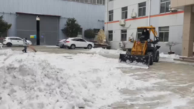 Backhoe loaders can easily remove snow and have multiple uses.