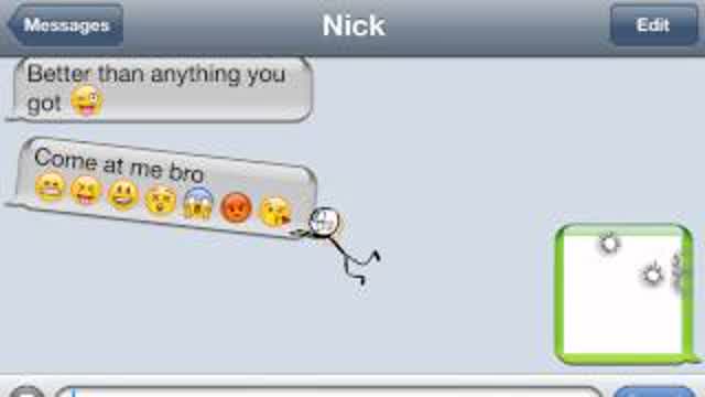 Stick Texting - iPhone App with animations by Alan Becker Stick Texting - iPhone App with animations by Alan Becker