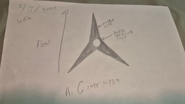 3/17/2020 Three Pointed Star UFO 3/17/2020 Three Pointed Star UFO