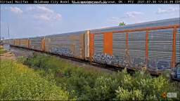 Railfanning in Oklahoma City, OK (7/30/2021) (Part 4) (Ft. Virtual Railfan, NOT MINE)