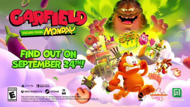 Garfield: Escape from Monday (Nintendo Switch and Playstation 5) - Official Announcement Trailer Garfield: Escape from Monday (Nintendo Switch and Playstation 5) - Official Announcement Trailer