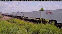 Railfanning in Oklahoma City, OK (7/30/2021) (Part 2) (Ft. Virtual Railfan, NOT MINE)