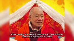 H.H. Dorje Chang Buddha III received congratulatory letter from H.H. Dodrupchen Rinpoche.