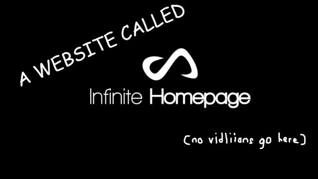 a website called "Infinite Homepage" a website called "Infinite Homepage"