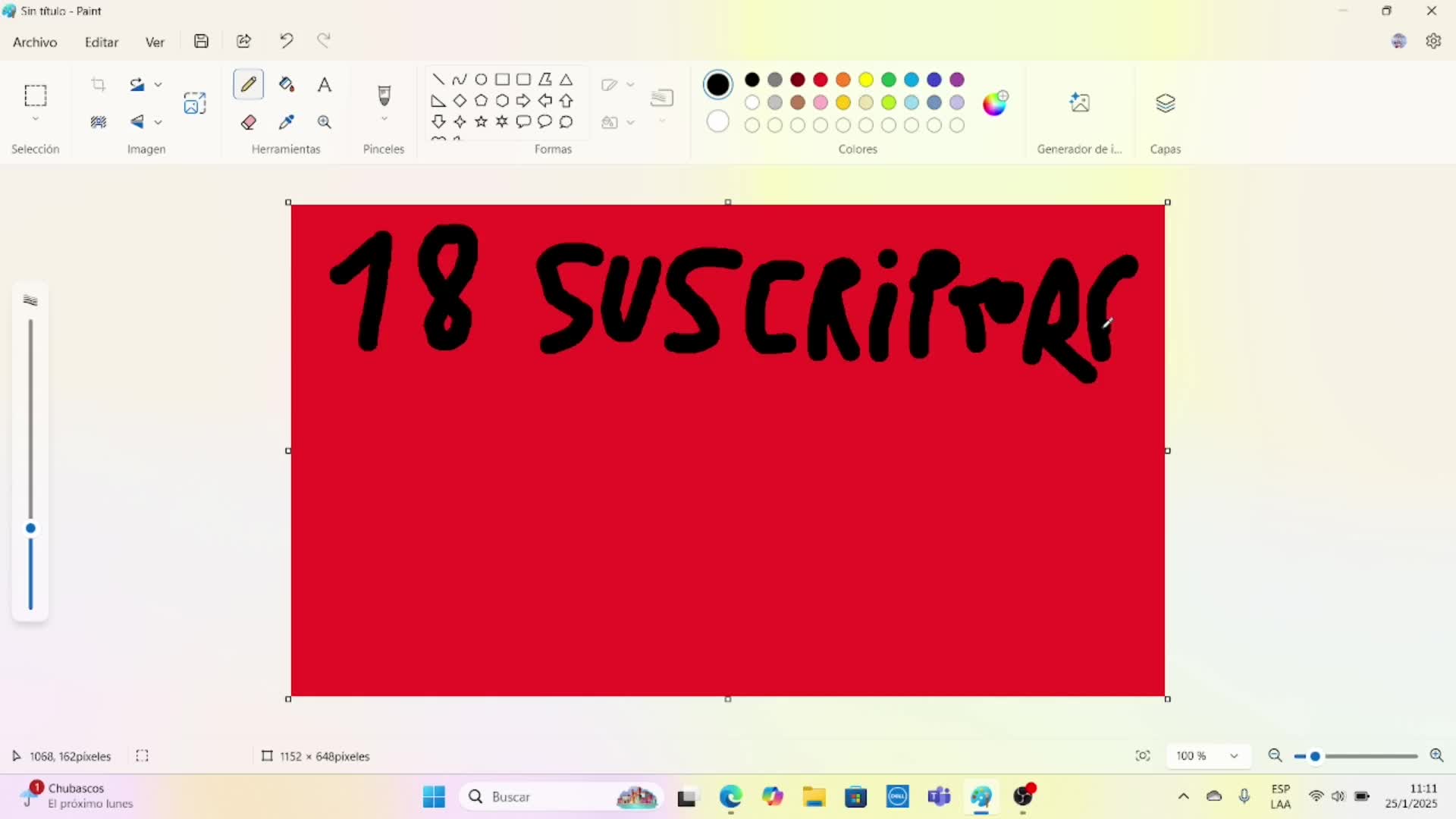 18 suscriptores speedpaint