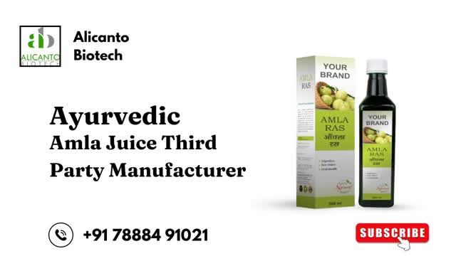 Ayurvedic Amla Juice Third Party Manufacturer