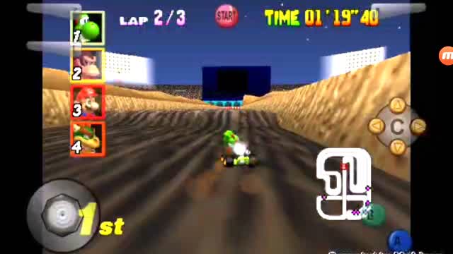 mario kart 64 gameplay