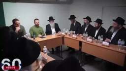 Zelenskyy speaks to a room full of jews