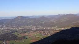 View of the valley, in the evening and in the morning