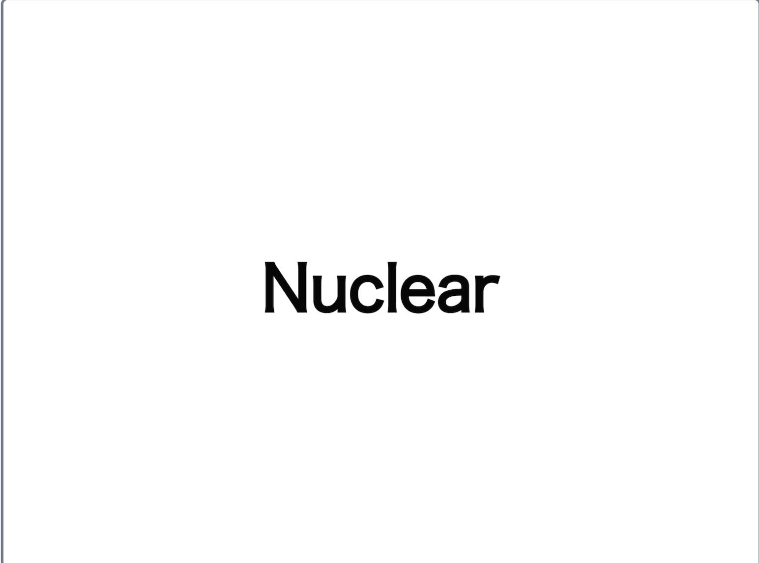 Nuclear. MEME!