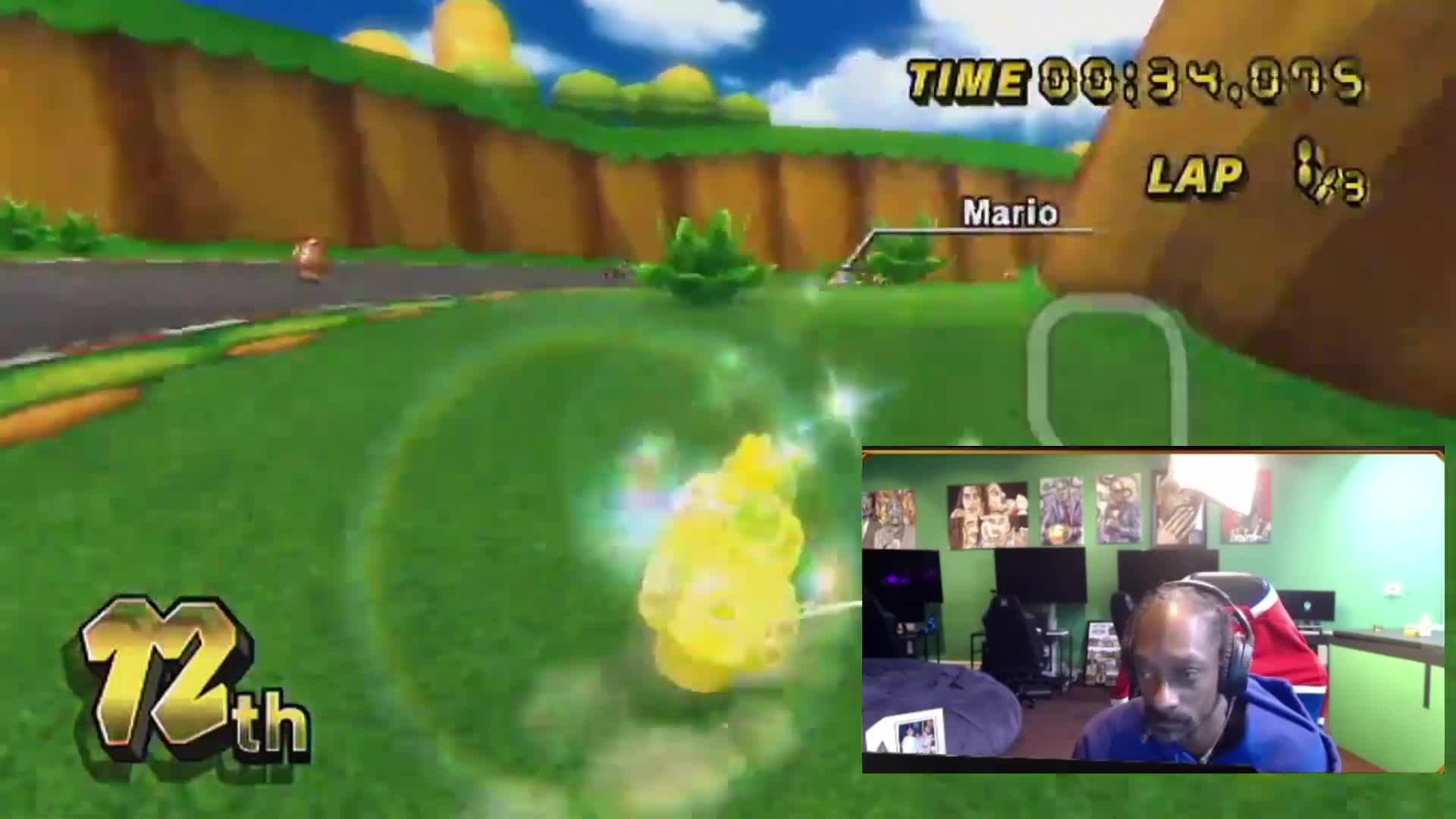 Snoop Dogg RAGEQUITS in Mario Kart Snoop Dogg RAGEQUITS in Mario Kart