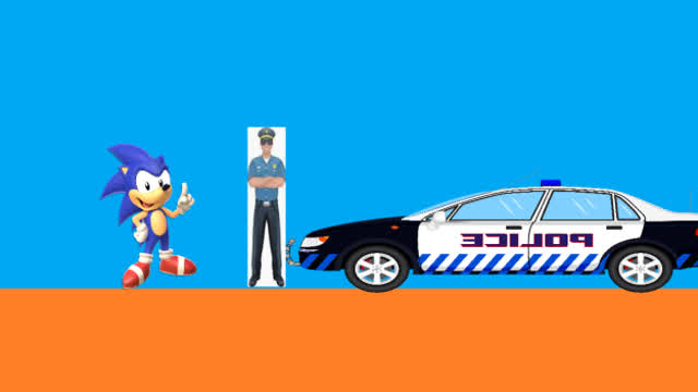 sonic says to do drugs and then the police and you guys have to run (remastered, included hq)