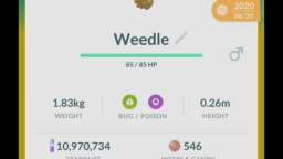 Pokémon GO-Evolving Shiny Weedle