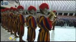 The PAPAL ANTHEM by Swiss Guards