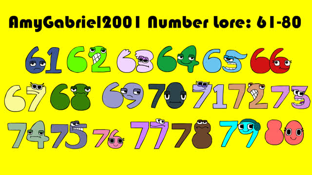 AmyGabriel2001 Number Lore (61-80)