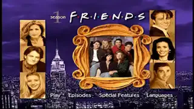 Friends Season 1 DVD Main Menu