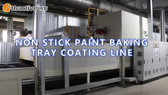 Non-Stick Paint Baking Pan Spray Painting Line