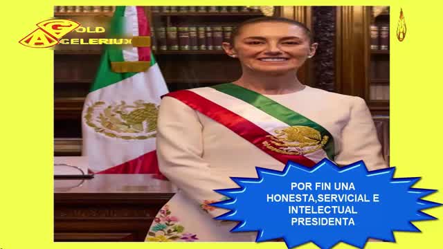 CLAUDIA SHEINBAUM PRESIDENTA, REINA DE MEXICO, BY #GOLDACELERIUX