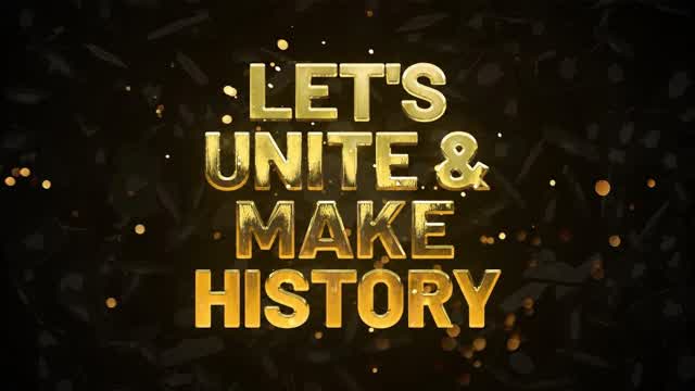 Let's unite & make history ✊ Let's unite & make history ✊