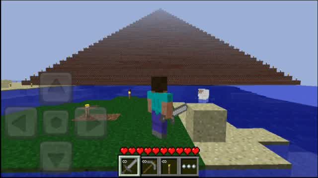 Minecraft PE 0.2.0 - Brick Pyramid COMPLETED - UnPlayer123