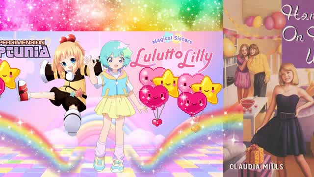 Peashy/Yellow Heart (Hyper Dimension Neptunia) + Fuu Nonoyama (From Magical Sisters Lulutto Lilly) Peashy/Yellow Heart (Hyper Dimension Neptunia) + Fuu Nonoyama (From Magical Sisters Lulutto Lilly)