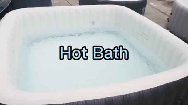 The entire process of using a hot bathtub！
