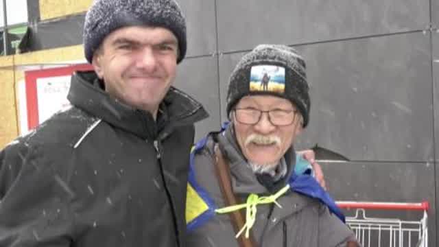 Japanese man becomes local hero in Ukraine’s Kharkiv _ AFP