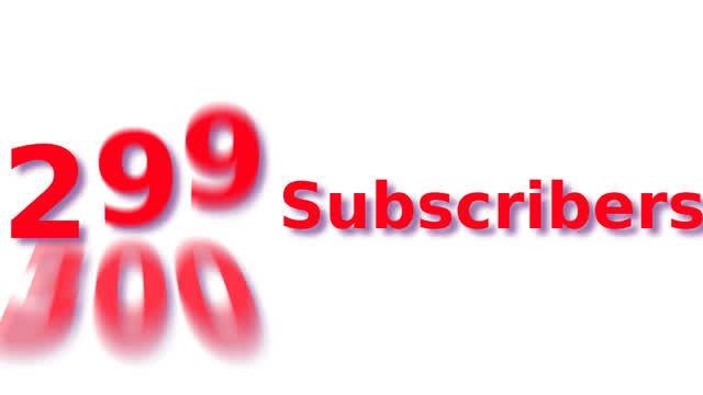 Happy 299 Subscribers, nerd.