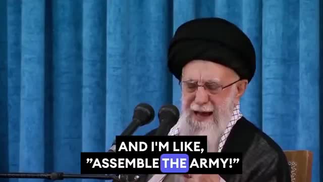 Khameini got slimed Khameini got slimed