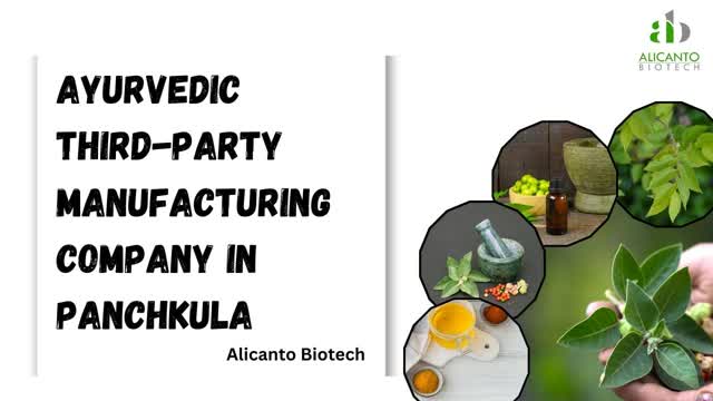 Ayurvedic Third Party Manufacturing Company in Panchkula - Alicanto Biotech