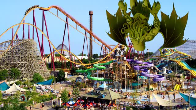 Cthulhu goes to Six Flags Great America Cthulhu goes to Six Flags Great America