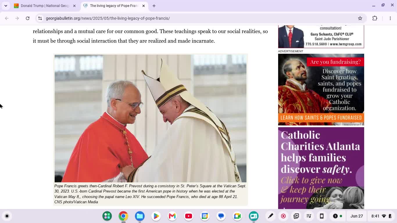 I agree with trump disrespecting the catholic church I agree with trump disrespecting the catholic church