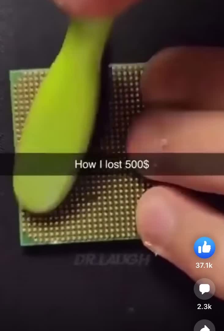 500 dollar CPU cleaning tip 500 dollar CPU cleaning tip